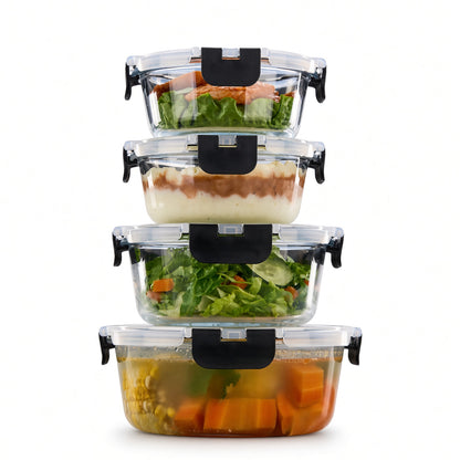 Bardi 12-Delige Glazen Vershoudbakjes – Meal Prep Bakjes Glas met Deksel – BPA & PFAS Vrij – Luchtdicht – Incl. 40 Bardi Prep & Store Labels + 10 Wondersponzen – 6,79L