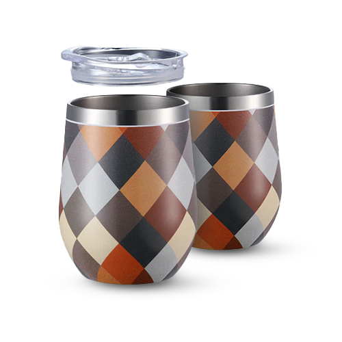 Bardi Thermosbekers 0,3L RVS blok set -  incl. deksels - dubbelwandig