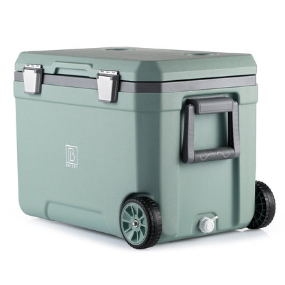 Cool box 45L green - 3 days insulation - 4 cooling elements - temperature-safe closure