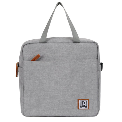 Cooler bag 7L light gray - Lunch bag - 4-layer insulated - 2 free cooling elements - incl. shoulder strap