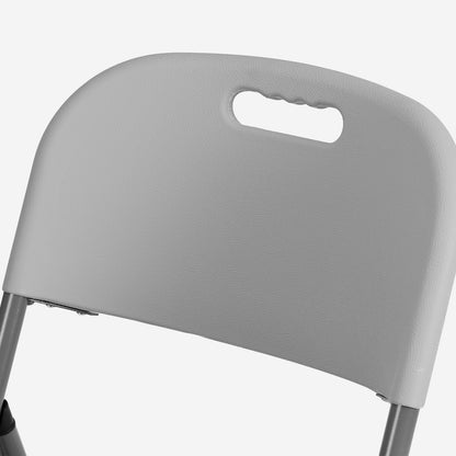 Bardi 4-delige Klapstoelen set stevig grijs - 200 kg draagvermogen