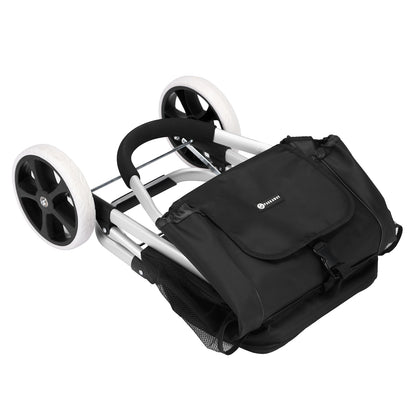 Boodschappentrolley Deluxe 50L met koelvak zwart - boodschappenwagen - steekwagenfunctie