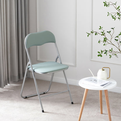 Bardi 8-delige Klapstoelen set PVC groen - 100 kg draagvermogen