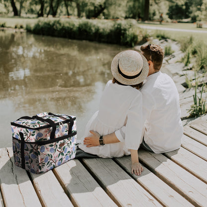 Packaway Koeltas 30L white flower - incl. 4 koelelementen, draagband