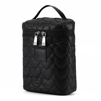 Florence diaper bag 17L black - shoulder bag, care bag - hard-wearing - incl. cool bag, changing mat and stroller hooks - nylon