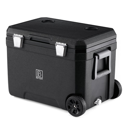 Cool box 45L black - 3 days insulation - 4 cooling elements - temperature-safe closure