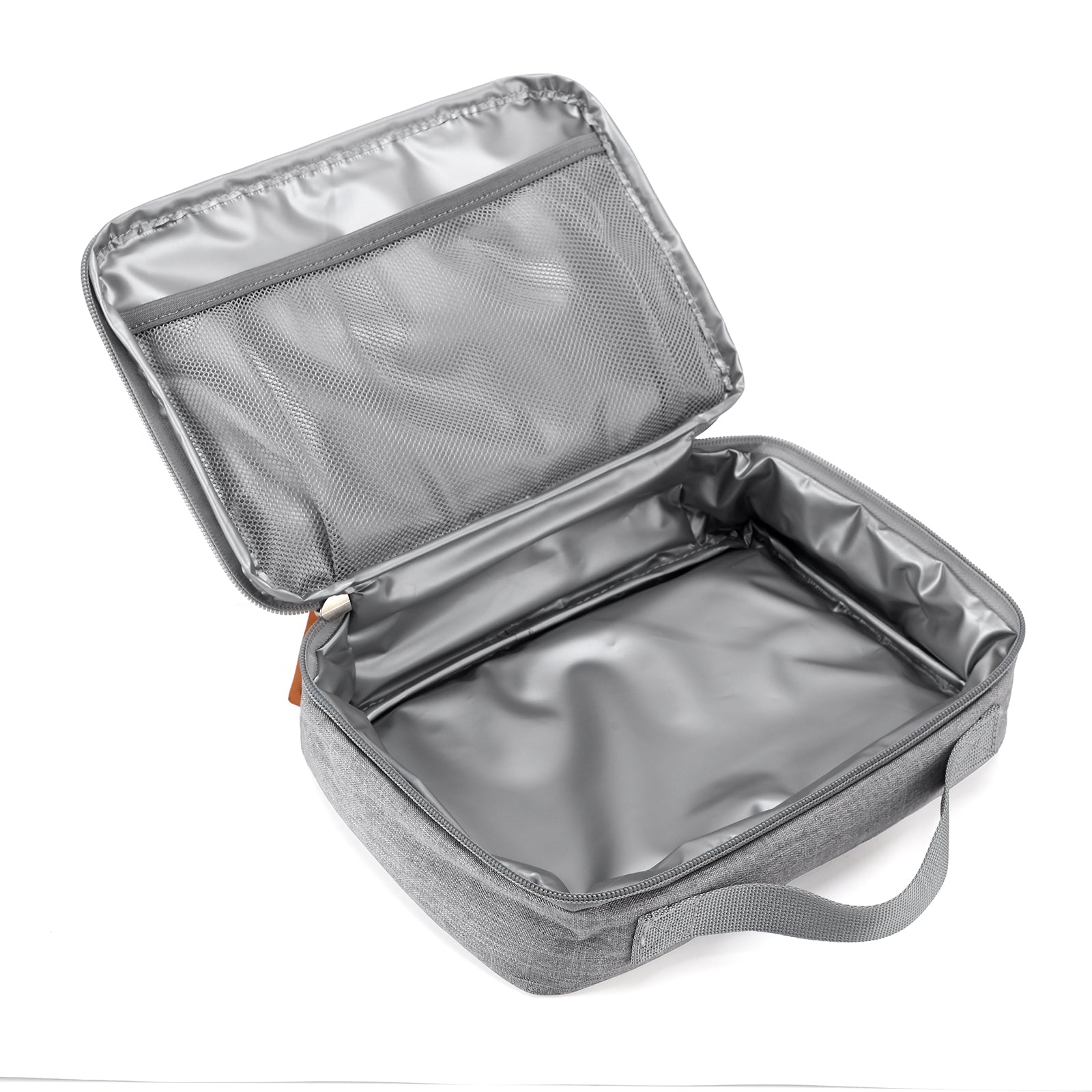 Brisby Koeltas & Lunchtas 2,5 Liter voor Kinderen - Inclusief Koelelement & Naamkaartje - Lichtgrijs