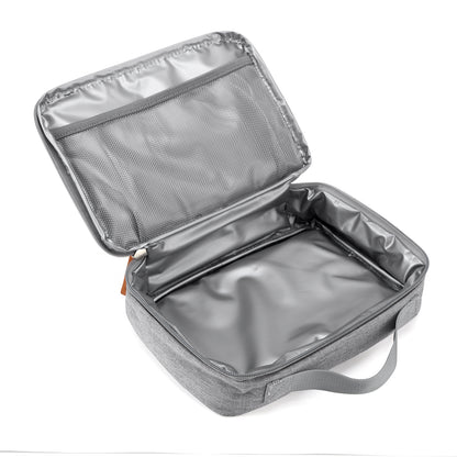 Brisby Koeltas & Lunchtas 2,5 Liter voor Kinderen - Inclusief Koelelement & Naamkaartje - Lichtgrijs