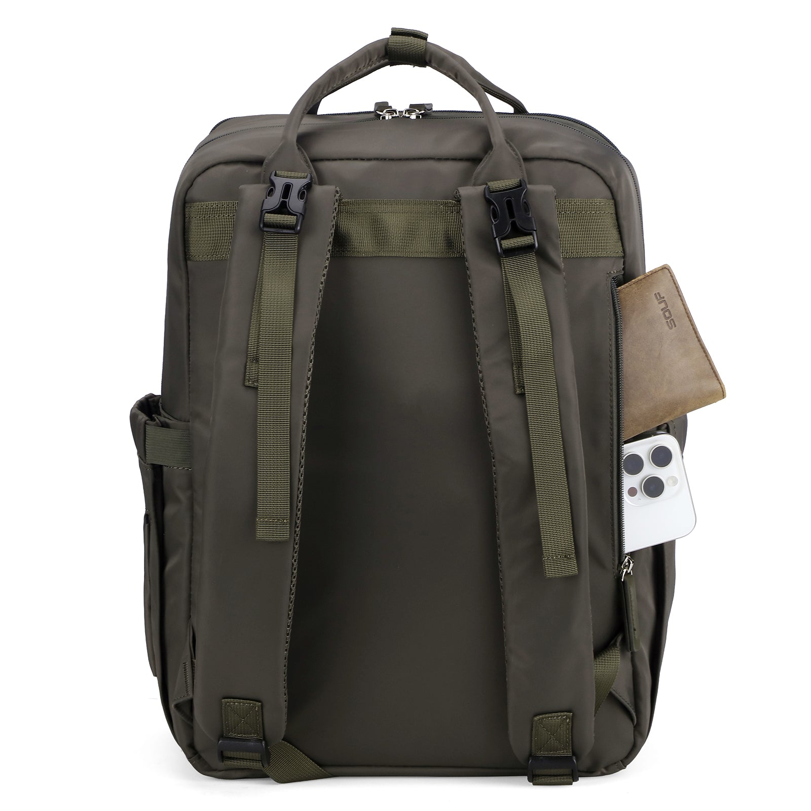 Brisby slijtvaste Luiertas – verzorgingstas – met buggymontage - Forest Green