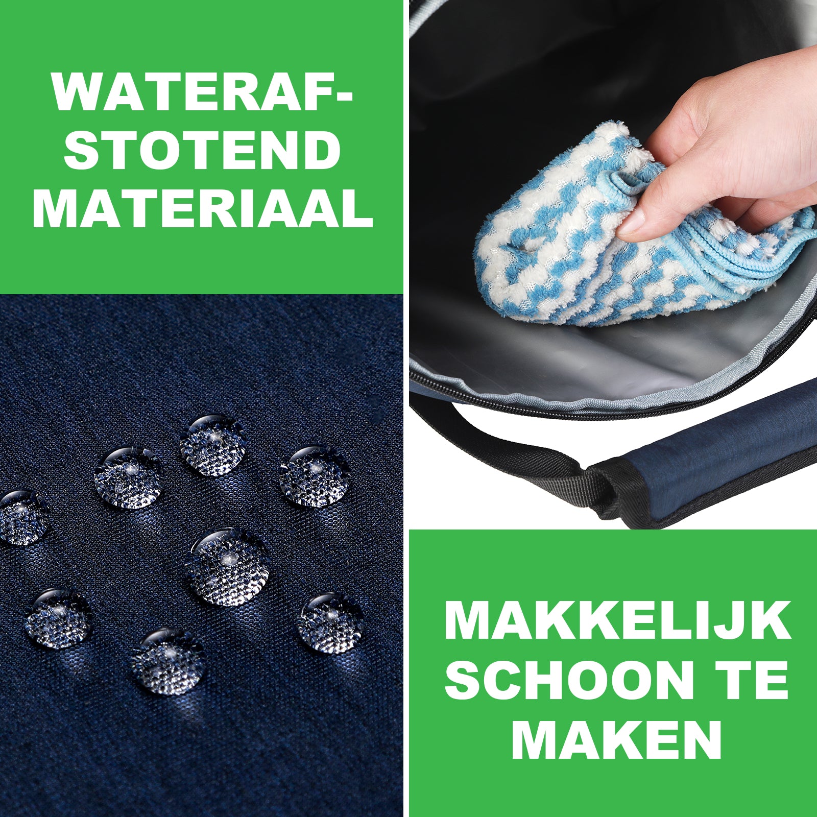 Koeltas 12L blauw - Lunchtas - 4-laags geïsoleerd - extra ruimte uitvouwbaar - 2 gratis koelelementen - incl. schouderriem