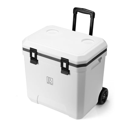 Koelbox trolley 36L wit - telescopisch handvat - incl. 4 koelelementen