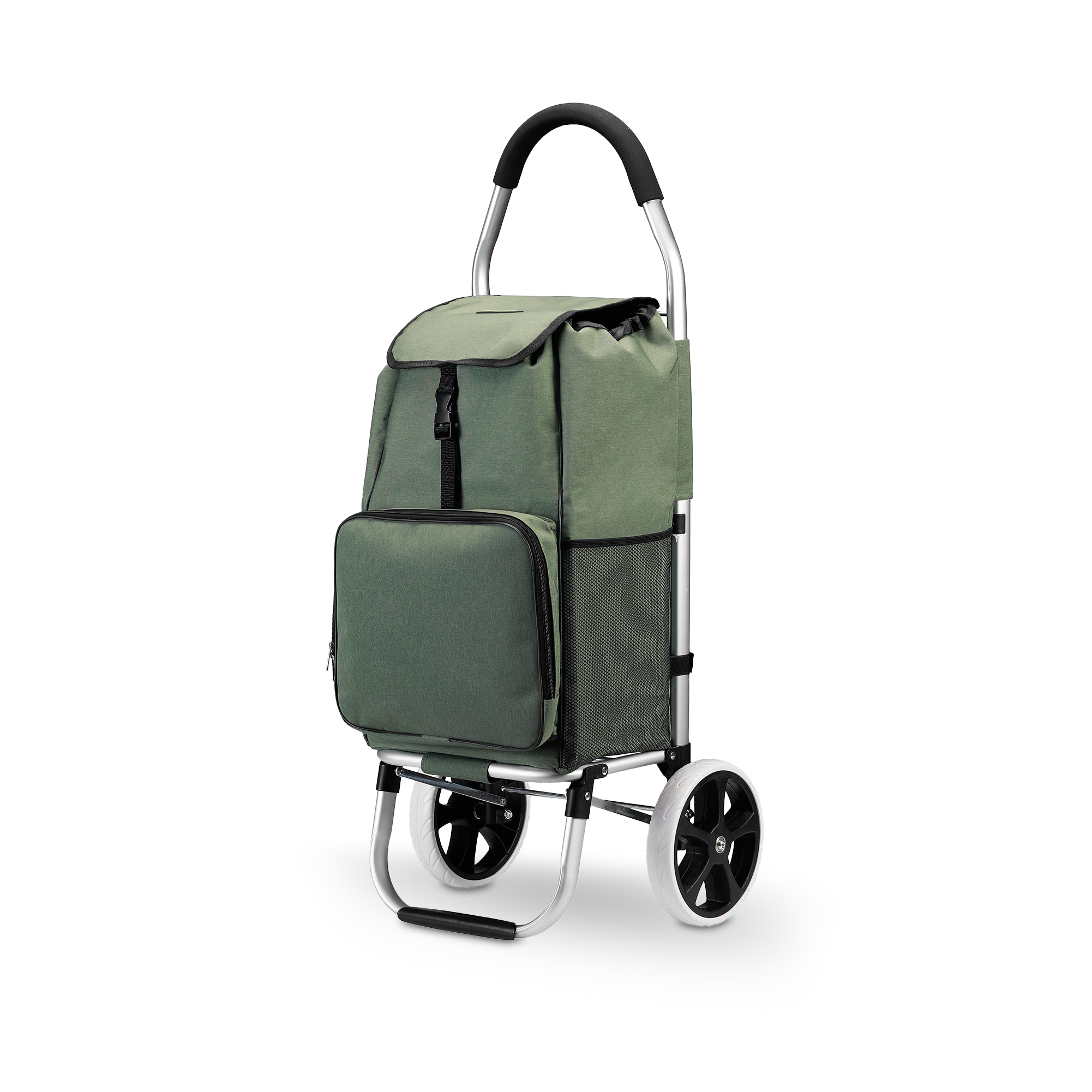 Packaway Shopping trolley with cool compartment - 45L - shopping trolley - hand truck function - GREEN