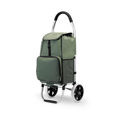 Packaway Shopping trolley with cool compartment - 45L - shopping trolley - hand truck function - GREEN