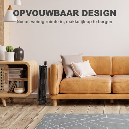 Packaway Boodschappentrolley 50L XL zwart - incl. deksel - 35 kg draagvermogen