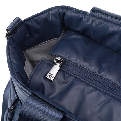Florence diaper bag 17L blue - shoulder bag, changing bag - hard-wearing - incl. cool bag, changing mat and stroller hooks - nylon