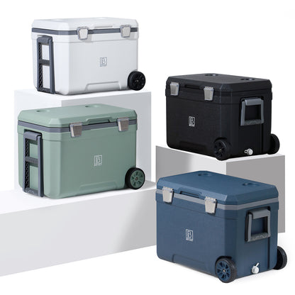 Cool box 45L green - 3 days insulation - 4 cooling elements - temperature-safe closure