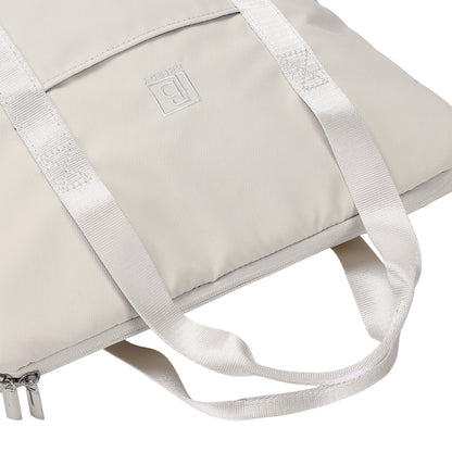Brisby Koeltas Lunchtas 9L – 4-Laags Geïsoleerd – Inclusief 2 Koelelementen – Waterafstotend – Voor Werk, School & Onderweg - Crème