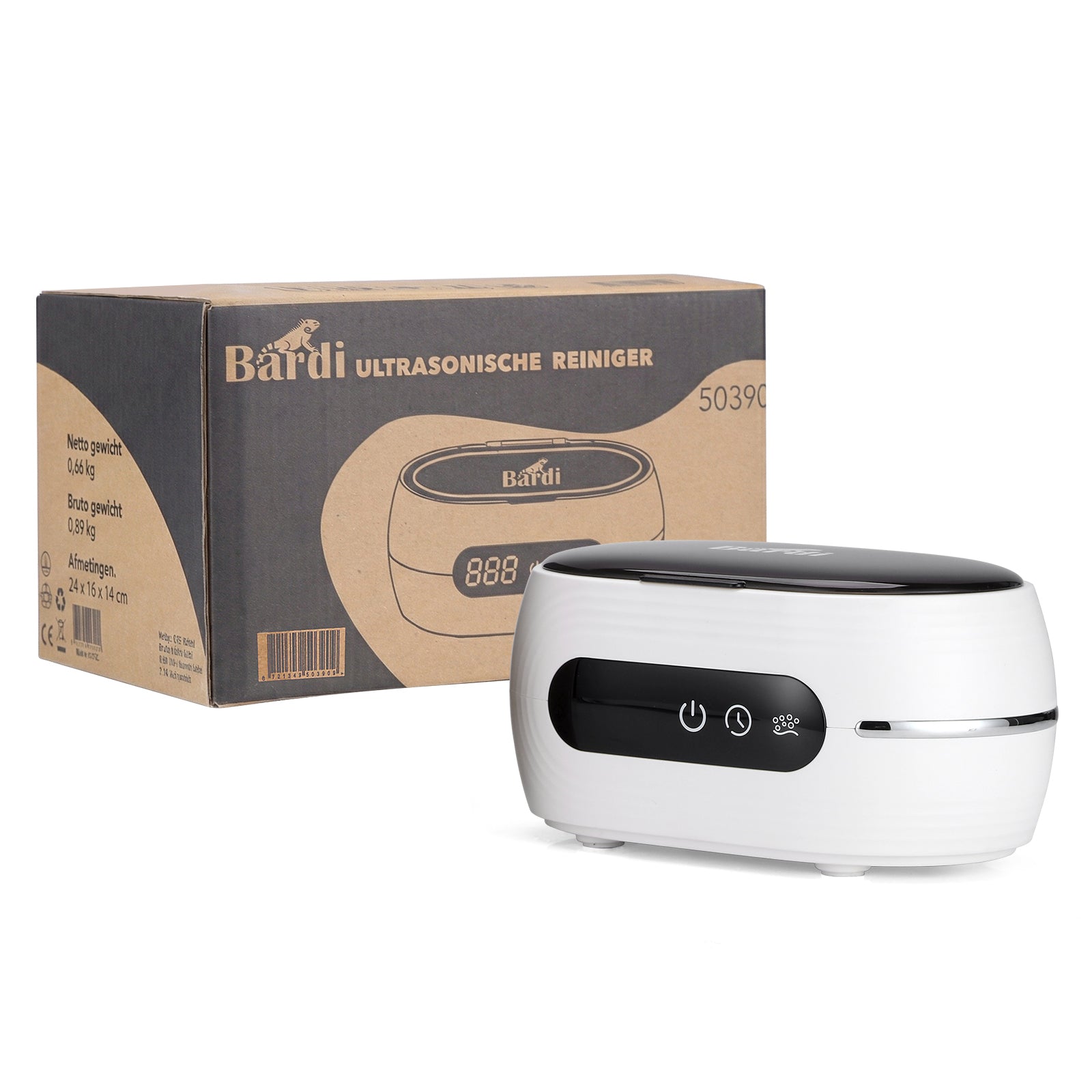 Bardi Ultrasoon reiniger 660ml - Incl. mandje en rek