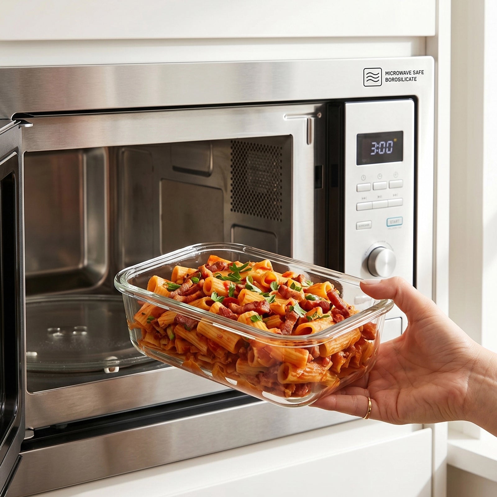 Bardi Glazen Vershoudbakjes 9-delig – Meal Prep Bakjes – Luchtdicht & Lekvrij – Oven, Magnetron & Vriezer – 9 Wondersponzen + 40 Prep & Store Labels