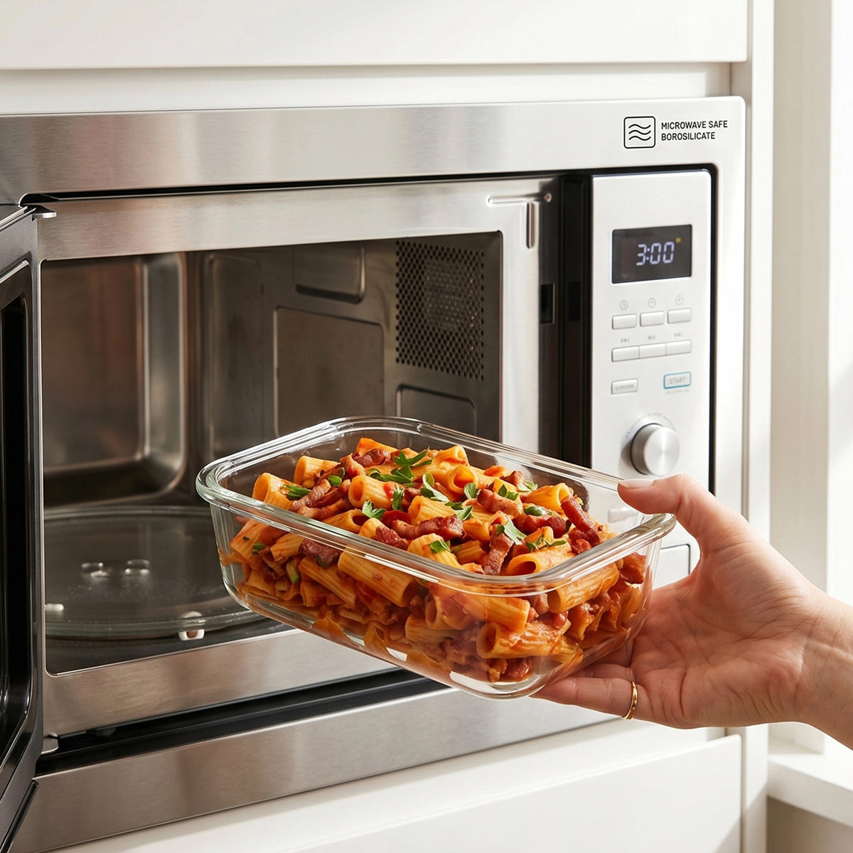 Bardi Glazen Vershoudbakjes 9-delig – Meal Prep Bakjes – Luchtdicht & Lekvrij – Oven, Magnetron & Vriezer – 9 Wonderspons + 40 Prep & Store Labels