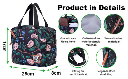 Cooler bag 4L passion flower - 4-layer insulated - free cooling element