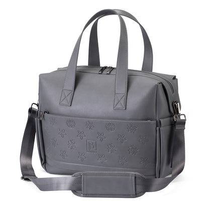 Brisby Luiertas weekendtas Venezia grijs - incl. koeltas, verschoningsmat