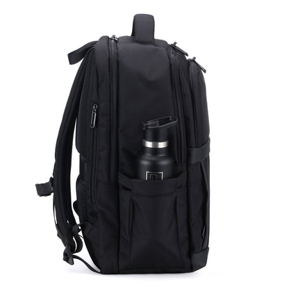 Brisby Rugzak Pro 2 – Laptoprugzak tot 15,7 inch voor Werk, School en Reizen – Waterafstotend – Met Tabletvak, Antidiefstalvak en Trolleysleeve – Zwart