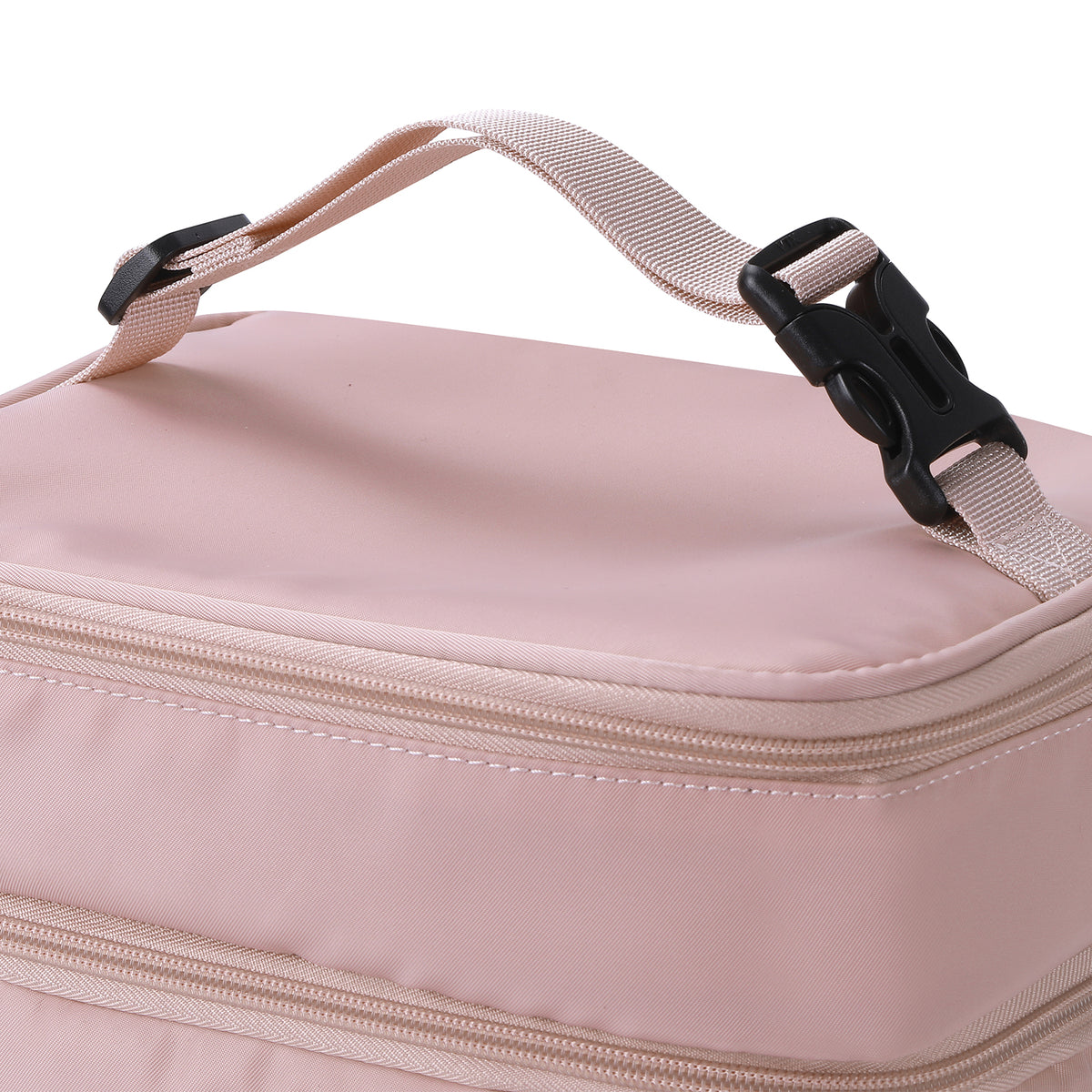 Brisby Koeltas 12 Liter – Lunchtas voor Werk & Onderweg – 2 Geïsoleerde Vakken – Inclusief 2 Koelelementen – Tot 10 Uur Koel- Soft Pink