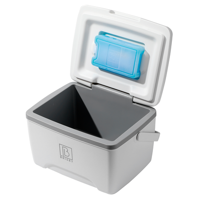 Cool box 45L white - 3 days insulation - 4 cooling elements - temperature-safe closure