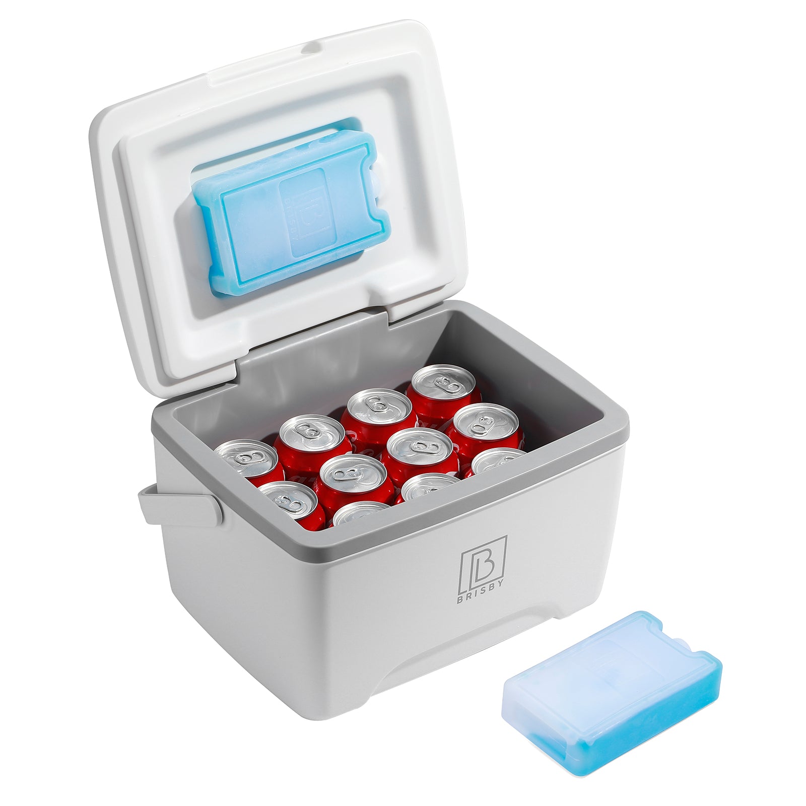Cool box 45L white - 3 days insulation - 4 cooling elements - temperature-safe closure
