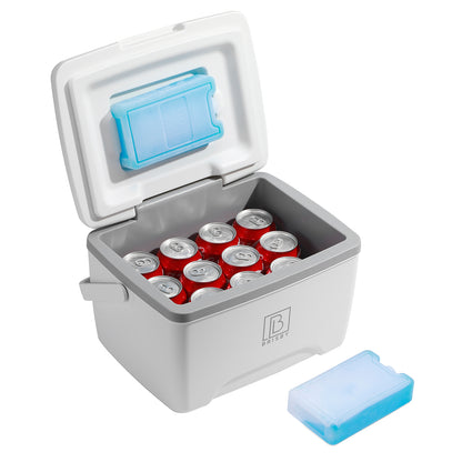 Cool box 45L white - 3 days insulation - 4 cooling elements - temperature-safe closure
