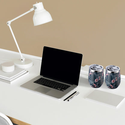 Bardi Thermosbekers 0,3L RVS japanese flower set -  incl. deksels - dubbelwandig