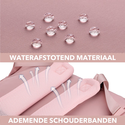 Brisby slijtvaste Luiertas – verzorgingstas – met buggymontage - Soft Pink