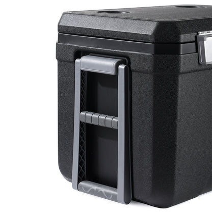 Cool box 45L black - 3 days insulation - 4 cooling elements - temperature-safe closure