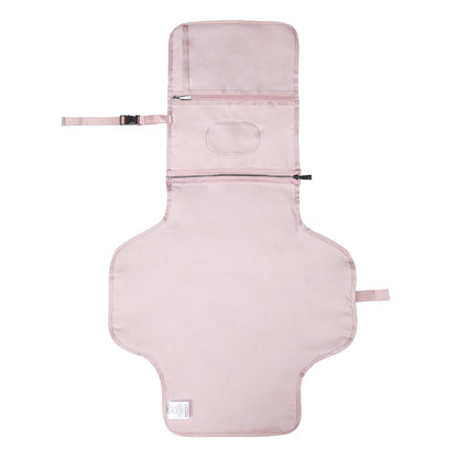 Venezia diaper bag and backpack pink - nursing bag - hard-wearing - incl. buggy/pram hooks, changing mat and cool bag - PU leather