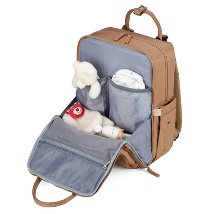 Brisby slijtvaste Luiertas – verzorgingstas – met buggymontage - True Terracotta