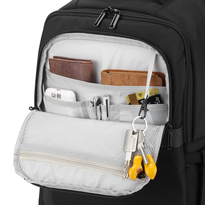 Brisby Rugzak Pro 2 – Laptoprugzak tot 15,7 inch voor Werk, School en Reizen – Waterafstotend – Met Tabletvak, Antidiefstalvak en Trolleysleeve – Zwart