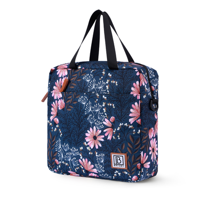 Koeltas 7L japanese flower - Lunchtas - 4-laags geïsoleerd - 2 gratis koelelementen - incl. schouderband