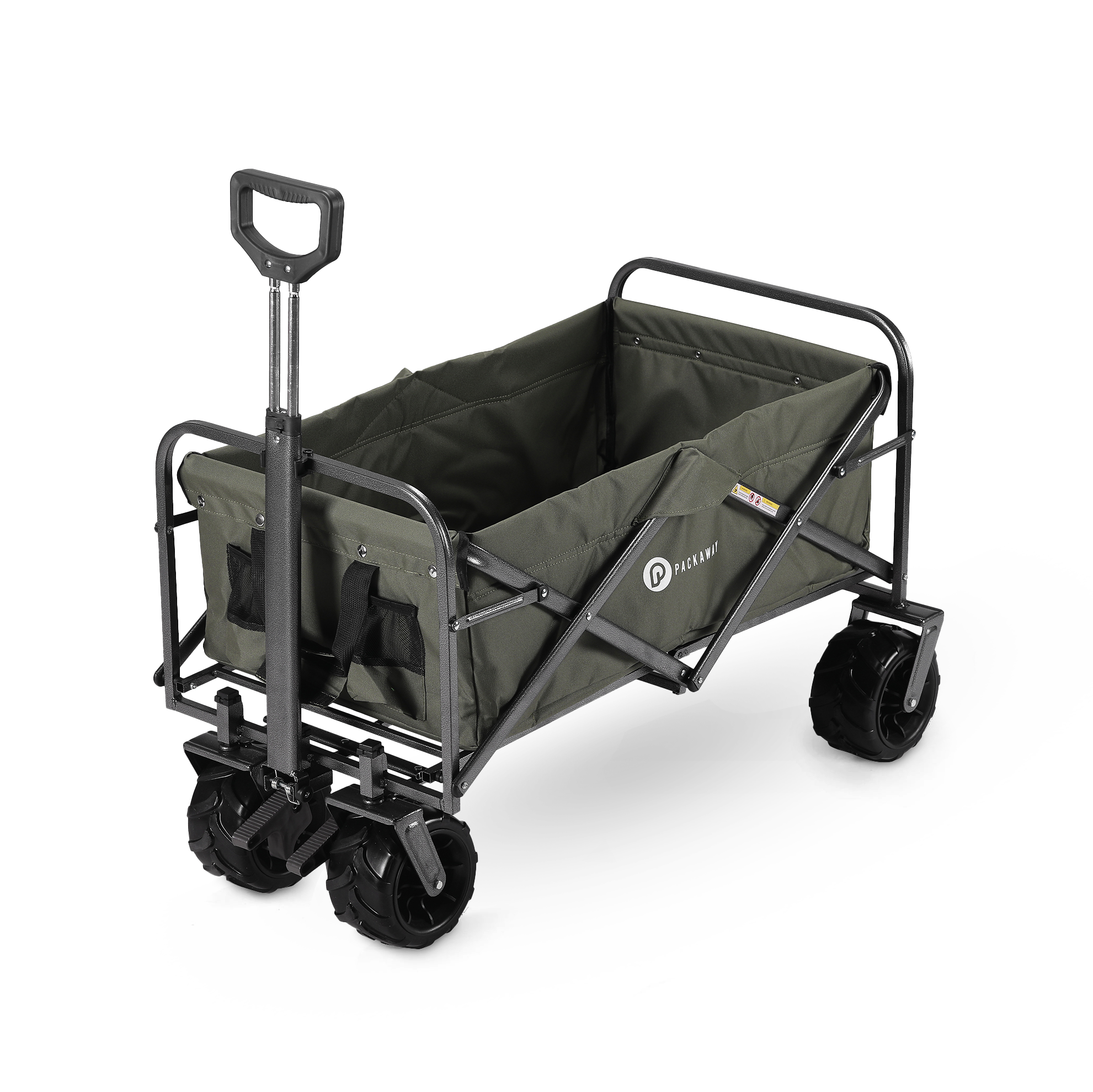 Packaway Bolderkar XL 80kg groen - opvouwbaar - heavy duty - wasbaar