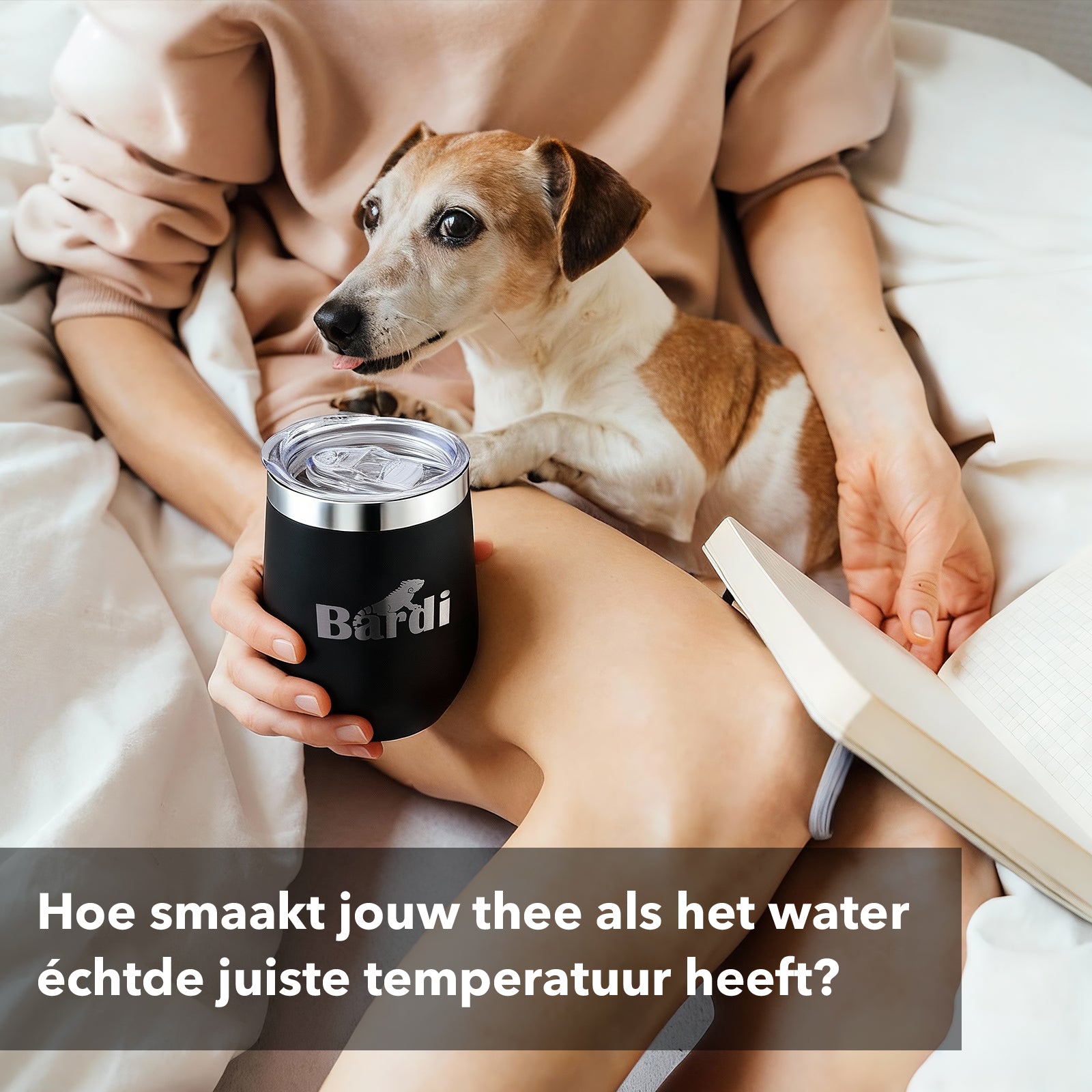 Bardi Heetwaterdispenser 2,6L set - incl. 3 thermoscups + onderzetter - instant-heating - 6 temperatuurstanden