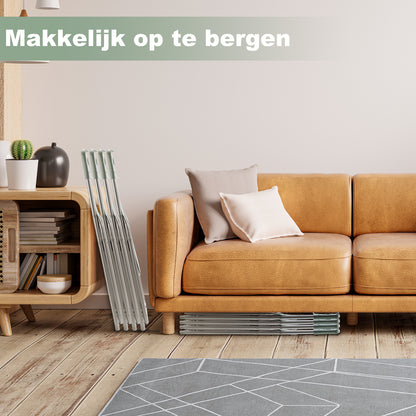8-delige klapstoelenset stevige kwaliteit groen - weersbestending - 100 kg draagvermogen - 44 x 45 x 79 cm
