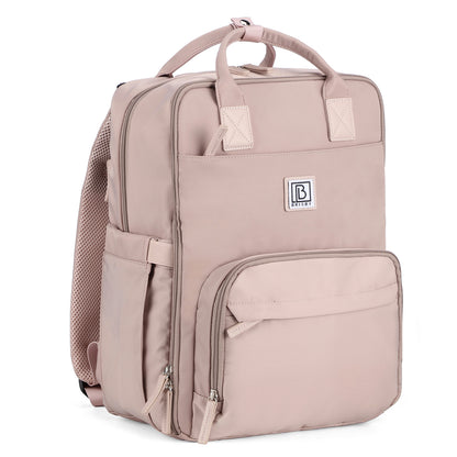 Brisby slijtvaste Luiertas – verzorgingstas – met buggymontage - Muted Rose