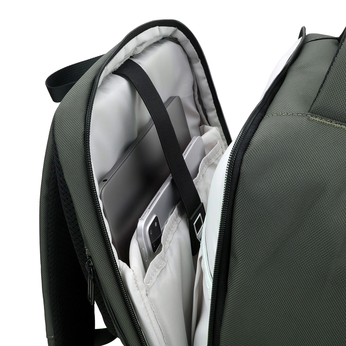 Brisby Rugzak Pro 2 – Laptoprugzak tot 15,7 inch voor Werk, School en Reizen – Waterafstotend – Met Tabletvak, Antidiefstalvak en Trolleysleeve – Groen