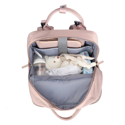 Brisby slijtvaste Luiertas – verzorgingstas – met buggymontage - Muted Rose