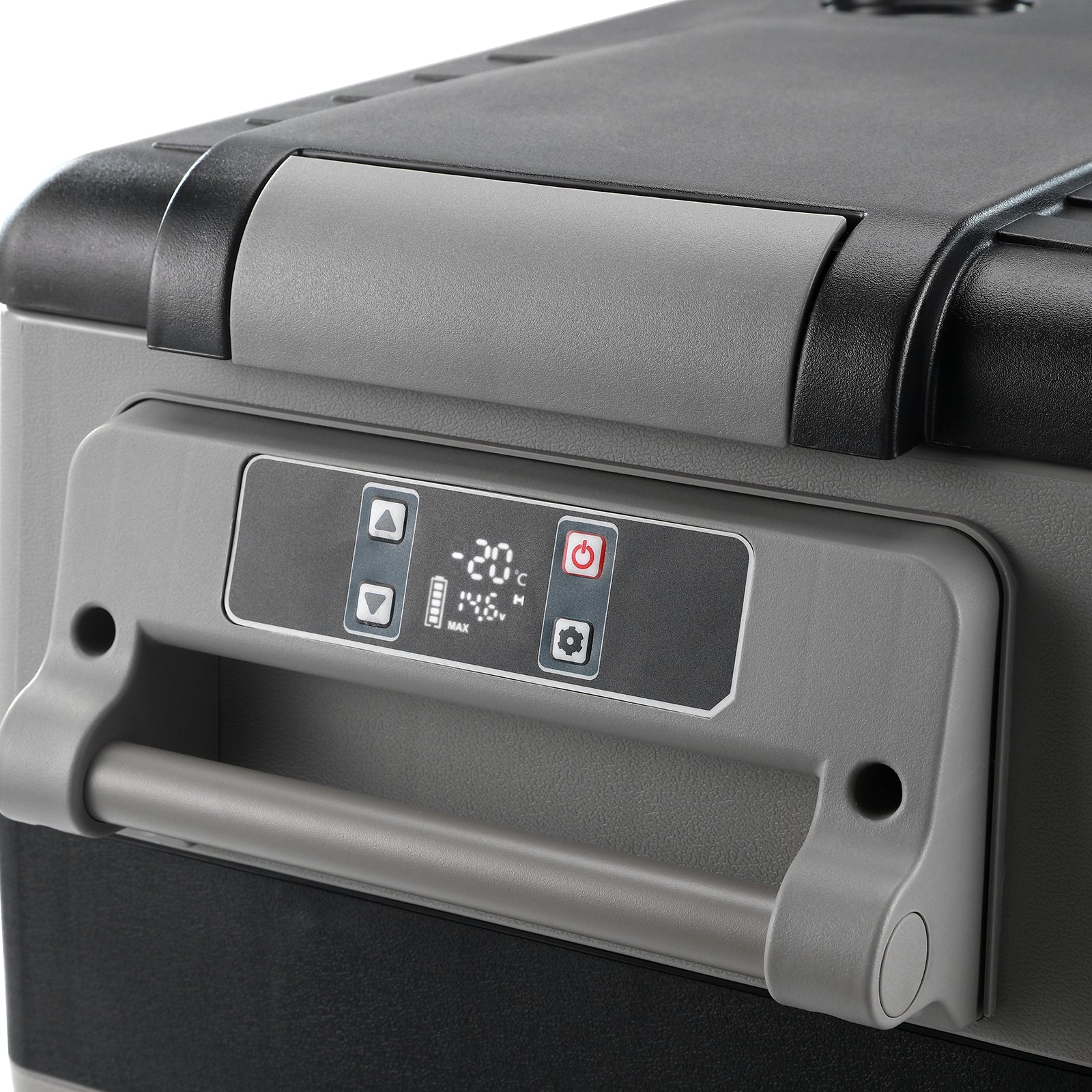 Compressor koelbox 49,5L en 8L koelbox zwart SET - Dual zone - koelen en vriezen - 12V en 230V - incl. 2x 1,2L thermosbekers