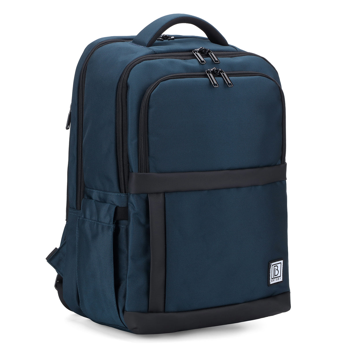 Brisby Rugzak Pro 2 – Laptoprugzak tot 15,7 inch voor Werk, School en Reizen – Waterafstotend – Met Tabletvak, Antidiefstalvak en Trolleysleeve – Blauw