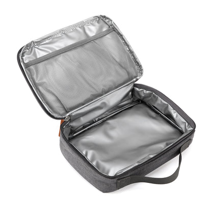 Brisby Koeltas & Lunchtas 2,5 Liter voor Kinderen - Inclusief Koelelement & Naamkaartje - Donkergrijs