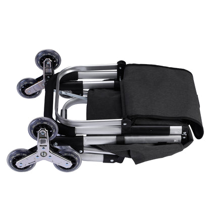 Packaway Boodschappentrolley 40L grijs - incl. trapwielen - steekwagenfunctie