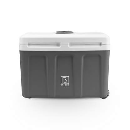 Brisby Elektrische koelbox 40L + 8L grijs set - 12V/230V - incl. koelelementen
