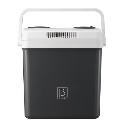 Electric cool box 25L gray - AC/DC 12V, 220/230V - incl. divider - lockable lid